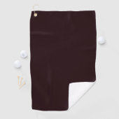 Dark Burgundy | Schlichtes Burgund Golfhandtuch (Insitu)
