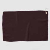 Dark Burgundy | Schlichtes Burgund Golfhandtuch (Horizontal)