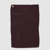 Dark Burgundy | Schlichtes Burgund Golfhandtuch (Vorderseite)