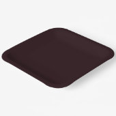 Dark Burgundy | Schlichtes Burgund Pappteller (Gewinkelt)