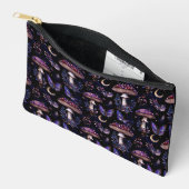 Dark Butterfly Mushroom Floral Witchy Pattern Zubehörtasche (Offen)