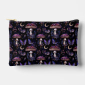 Dark Butterfly Mushroom Floral Witchy Pattern Zubehörtasche (Vorderseite)