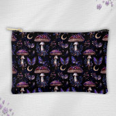 Dark Butterfly Mushroom Floral Witchy Pattern Zubehörtasche