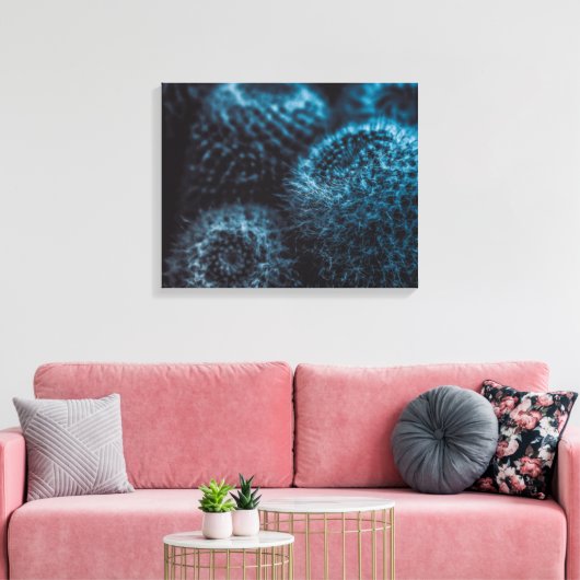 Dark Cactus Leinwanddruck (Insitu (Wohnzimmer))