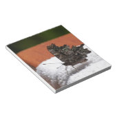 Dark Camouflage Butterfly Notizblock (angewinkelt)