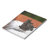 Dark Camouflage Butterfly Notizblock (Rotiert)