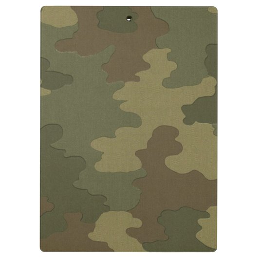 Dark Camouflage Clipboard Klemmbrett (Rückseite)