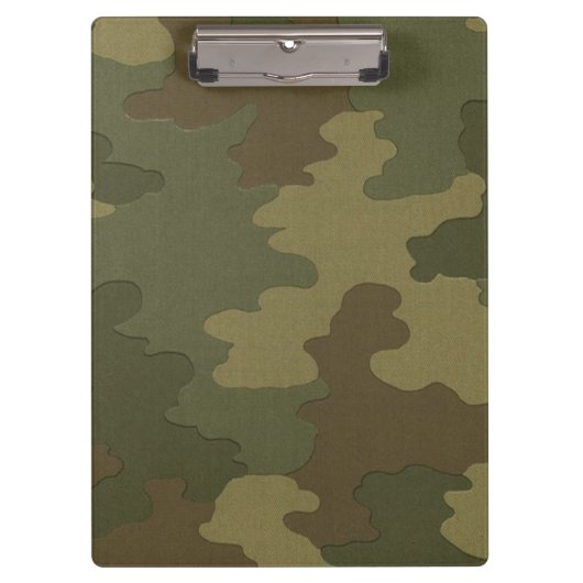 Dark Camouflage Clipboard Klemmbrett (Vorderseite)
