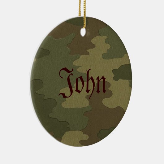 Dark Camouflage Name Ornament (Rechts)