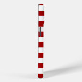 Dark Candy Apple Red and White Stripes Case-Mate iPhone Hülle (Rückseite / Rechts)
