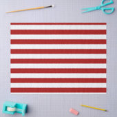 Dark Candy Apple Red and White Stripes Seidenpapier (Basteln)