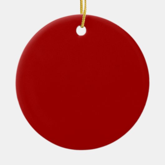 Dark Candy Apple Red Keramik Ornament (Vorne)