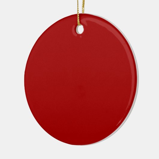 Dark Candy Apple Red Keramik Ornament (Links)