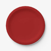 Dark Candy Apple Red Pappteller (Vorderseite)