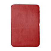 Dark Candy Apple Red Solid Color Badematte (Vorderseite Vertikal)