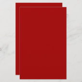 Dark Candy Apple Red Solid Color Briefpapier (Vorne/Hinten)