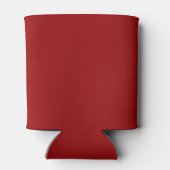 Dark Candy Apple Red Solid Color Dosenkühler (Rückseite)