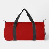Dark Candy Apple Red Solid Color Duffle Bag (Vorderseite)