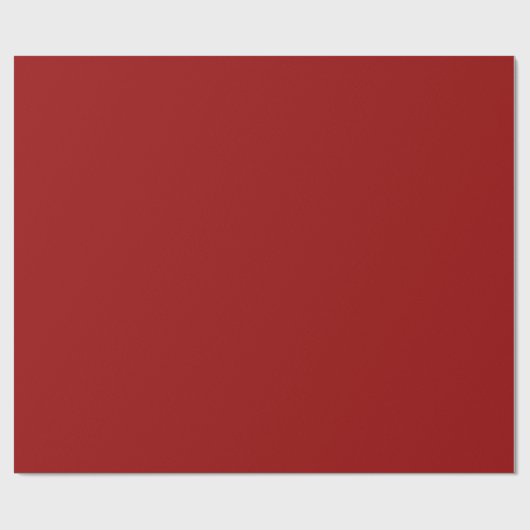Dark Candy Apple Red Solid Color Geschenkpapier (Flach)