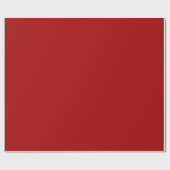 Dark Candy Apple Red Solid Color Geschenkpapier (Flach)