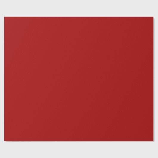 Dark Candy Apple Red Solid Color Geschenkpapier (Flach)