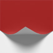 Dark Candy Apple Red Solid Color Geschenkpapier (Ecke)