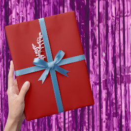 Dark Candy Apple Red Solid Color Geschenkpapier