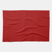 Dark Candy Apple Red Solid Color Geschirrtuch (Horizontal)