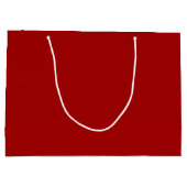 Dark Candy Apple Red Solid Color Große Geschenktüte (Rückseite)