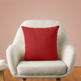 Dark Candy Apple Red Solid Color Kissen