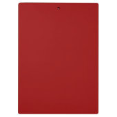 Dark Candy Apple Red Solid Color Klemmbrett (Rückseite)