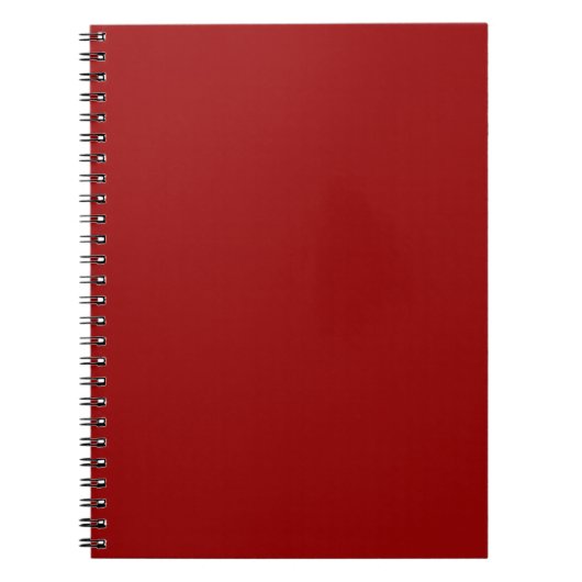 Dark Candy Apple Red Solid Color Notizblock (Vorderseite)