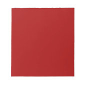 Dark Candy Apple Red Solid Color Notizblock (Vorderseite)