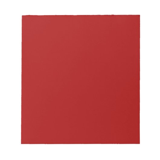 Dark Candy Apple Red Solid Color Notizblock (Vorderseite)