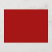 Dark Candy Apple Red Solid Color Postkarte (Vorderseite)