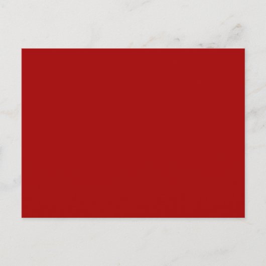 Dark Candy Apple Red Solid Color Postkarte (Vorderseite)