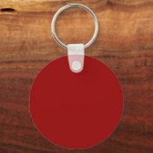 Dark Candy Apple Red Solid Color Schlüsselanhänger (Rückseite)