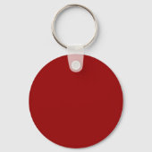 Dark Candy Apple Red Solid Color Schlüsselanhänger (Rückseite)