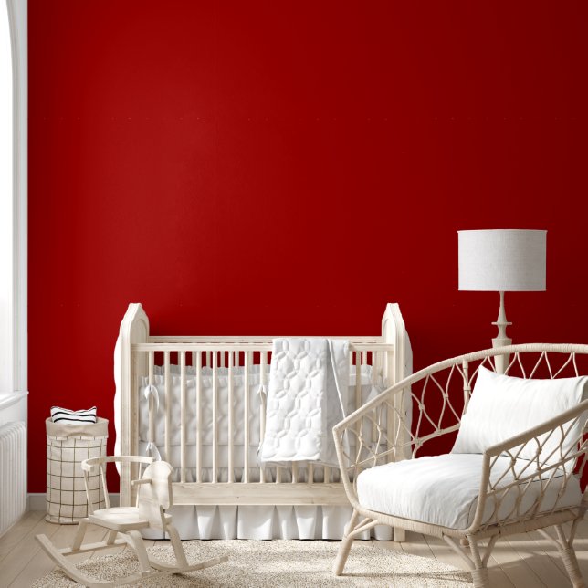 Dark Candy Apple Red Solid Color Tapete (Kinder)