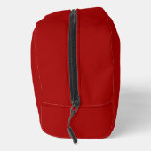Dark Candy Apple Red Solid Color Waschbeutel (Rechts)