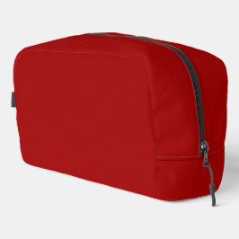 Dark Candy Apple Red Solid Color Waschbeutel