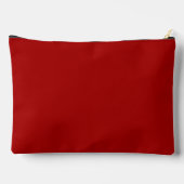 Dark Candy Apple Red Solid Color Zubehörtasche (Rückseite)