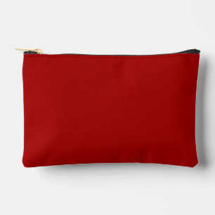 Dark Candy Apple Red Solid Color Zubehörtasche