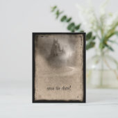 Dark Castle Gothic Polterabend Einladung (Stehend Vorderseite)