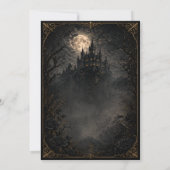 Dark Castle Gothic Sweet 16 Einladung (Rückseite)