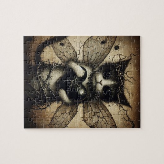 Dark Cat Fairy Puzzle (Horizontal)