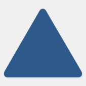 Dark Cerulean Dreieckiger Aufkleber (Vorderseite)