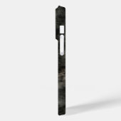 Dark Charcoal Smoke Grunge Texture iPhone Case (Rückseite / Links)