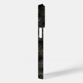 Dark Charcoal Smoke Grunge Texture iPhone Case (Rückseite / Rechts)