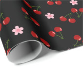 Dark Cherries Geschenkpapier (Rolleneckpunkt)